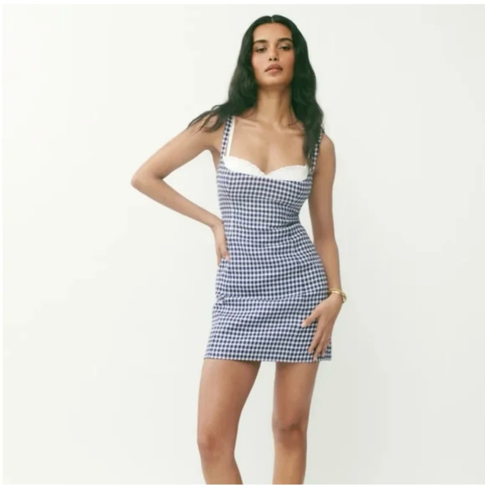 Reformation Lovella Linen Dress - Size 10